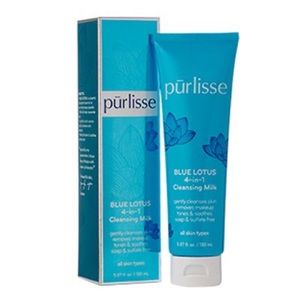 Purlisse BLUE LOTUS 4 in 1 Cleansing Milk 100ml / 3.4oz Size NEW & IN BOX!
